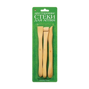 Стеки для лепки HobbyTime
набор №3, двусторонние деревянные, 3 шт.
Арт. 2-454/02