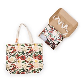 НАБОР ПОДАРОЧНЫЙ  "FLORA. ПИОНЫ" (ШОППЕР И КОСМЕТИЧКА L)
Арт. 16-006-01933