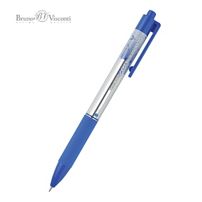 Ручка гелевая BrunoVisconti®
"FINECLICK" 
0.38 мм, синяя
Арт. 20-0391/01