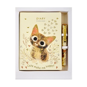 Подарочный набор BrunoVisconti® "Love me.Милый котик" ЕЖЕДНЕВНИК А6+ И РУЧКА
Арт. 3-742-482/09