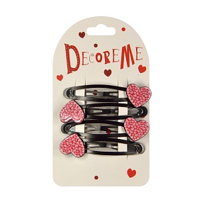 ЗАКОЛКА ДЛЯ ВОЛОС 4,5 СМ, 4 ШТ, 3 ЦВЕТА 
Арт. 2-719/80