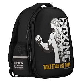 РЮКЗАК-КАПСУЛА ЧЕРНЫЙ С ЭРГОНОМИЧНОЙ СПИНКОЙ "БОКС" 
Арт. 12-009-038/01