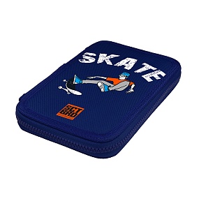 ПЕНАЛ НА МОЛНИИ СИНИЙ "SKATEBOARD" , ОДНО ОТДЕЛЕНИЕ, 200 х 130ММ
Арт. 14-050/08