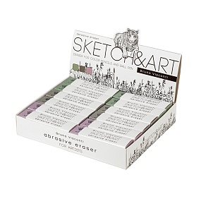 Ластик BrunoVisconti®
художественный,  (65х17х8 мм)
"Sketch&Art" Slim
Арт. 42-0067
