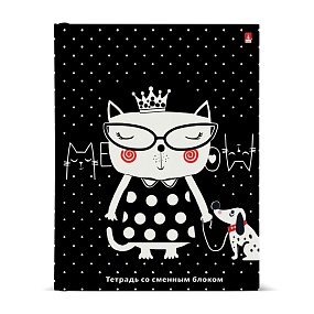 Тетрадь со сменным блоком Альт®
А5 (165 х 220 х 35 мм)
"GINZA CATS" 160л., клетка
Арт. 7-160-081/109
