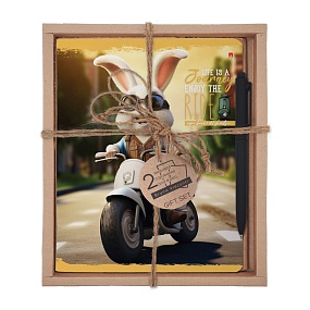 НАБОР ПОДАРОЧНЫЙ "ПУШИСТЫЙ БАЙКЕР. В парке" (ДВЕ ТЕТРАДИ И РУЧКА)
Арт. 7-48-1296-2/5