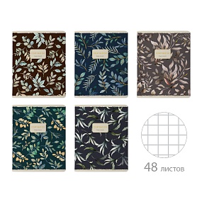 Тетрадь общая BrunoVisconti®
А5 (165 х 203 мм)
"FLORAL PATTERN" 48 л., клетка
Арт. 7-48-1371
обложка в ассортименте