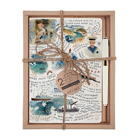 НАБОР ПОДАРОЧНЫЙ "МОРСКОЙ МОТИВ" (ДВЕ ТЕТРАДИ BV И РУЧКА)
Арт. 7-40-001/150-3