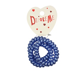 РЕЗИНКА ДЛЯ ВОЛОС СПИРАЛЬНАЯ ПЕРЛАМУТРОВАЯ 3 ШТ 
Арт. 2-712/221