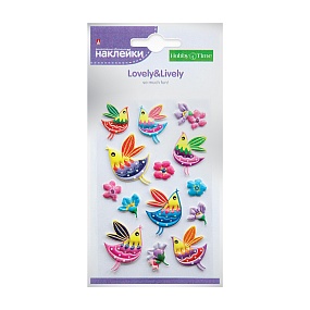 НАКЛЕЙКИ ОБЪЕМНЫЕ " ЗВЕРУШКИ" 6 ВИДОВ
Арт. 2-142/02