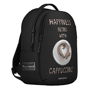 Рюкзак BrunoVisconti®
классический суперлегкий
черный с эргономичной спинкой
«СЧАСТЬЕ В КОФЕ.CAPPUCCINO»
Арт. 12-008-071/01