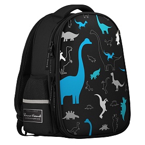 Рюкзак BrunoVisconti®
облегченная капсула
черный  с эргономичной спинкой
«ДИНОЗАВРИКИ»
Арт. 12-001-099/01