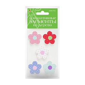 ДЕКОР ИЗ ДЕРЕВА. КРАШЕНЫЙ, НАБОР №22 "ЦВЕТОЧКИ"
Арт. 2-358/09