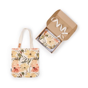 НАБОР ПОДАРОЧНЫЙ  "FLORA.ЦВЕТОЧНАЯ СТРАСТЬ" (ШОППЕР И КОСМЕТИЧКА M)
Арт. 16-004-03906