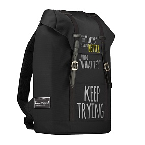 Рюкзак BrunoVisconti®
городской
черный 
«KEEP TRYING»
Арт. 12-011-024/01