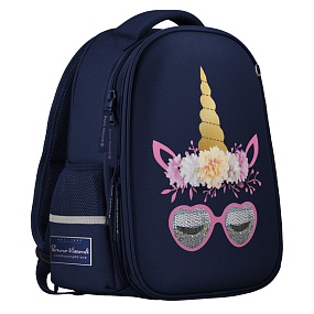 Рюкзак BrunoVisconti®
облегченная капсула
синий  с эргономичной спинкой
«ГЛАМУРНАЯ ФАНТАЗИЯ»
Арт. 12-001-065/02