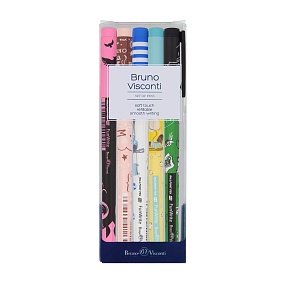 НАБОР ИЗ 5-ТИ РУЧЕК "FunWrite" Микс 2. ШАРИКОВЫХ 0.5 ММ, СИНЯЯ
Арт. 20-0314-10