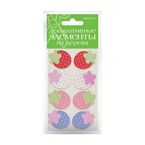 ДЕКОР ИЗ ДЕРЕВА. КРАШЕНЫЙ, НАБОР №23 "ЯГОДКИ"
Арт. 2-358/10
