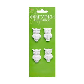 ФИГУРКИ ИЗ ГИПСА "СКАЗОЧНЫЕ СОВЫ-2" 
Арт. 2-552/04