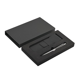 Ручка шариковая автоматическая BrunoVisconti®
"TOKYO" цвет корпуса серебряный
1 мм, синий, в черном  чехле
Арт. 20-0390-16