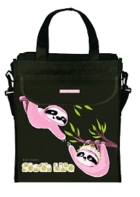 Сумка BrunoVisconti®
 для доп.занятий черная 31х36 см
"КАРИБСКИЕ ЛЕНИВЦЫ" 
Арт. 16-001-02/02