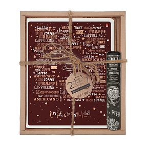 Набор подарочный "COFFE TIME. Коричневая" (две тетради и ручка в тубе)
Арт. 7-48-1273-3/2