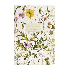 Тетрадь общая BrunoVisconti®
А5 (147 х 210 мм)
"FLORA.ПОЛЕВЫЕ ЦВЕТЫ" 40 л., клетка
Арт. 7-40-001/214