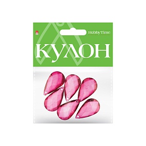 КУЛОН ПОЛУПРОЗРАЧНЫЙ "КАПЛЯ" 9Х18Х35 ММ, 5 ЦВ
Арт. 2-586