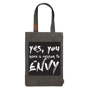 СУМКА-ШОППЕР С КАРМАНОМ, СЕРАЯ "ЗАВИСТЬ" 35x47 см
Арт. 16-002-04/02