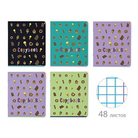 Тетрадь общая Альт®
А5 (165 х 203 мм)
"СЛАДОСТИ" 48 л., клетка
Арт. 7-48-751
обложка в ассортименте