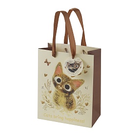 Пакет бумажный упаковочный подарочный BrunoVisconti®
 (180 х 230 х 100 мм)
"LOVE ME"
Арт. 2-851/04