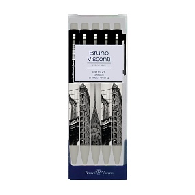 НАБОР ИЗ 5-ТИ РУЧЕК "FunClick. New York" ШАРИКОВЫХ 0.7 ММ, СИНЯЯ
Арт. 20-0297-5/10