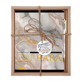 НАБОР ПОДАРОЧНЫЙ "CARRARA.Pink" (ДВЕ ТЕТРАДИ И РУЧКА)
Арт. 7-48-1326-2/2
