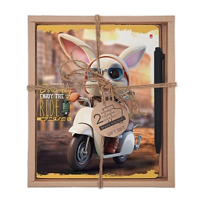 НАБОР ПОДАРОЧНЫЙ "ПУШИСТЫЙ БАЙКЕР. Путешествие" (ДВЕ ТЕТРАДИ И РУЧКА)
Арт. 7-48-1296-2/1