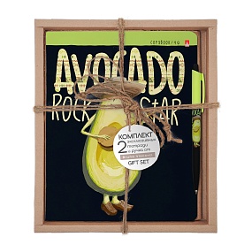 НАБОР ПОДАРОЧНЫЙ "Avocado Style. Rock star" (ДВЕ ТЕТРАДИ И РУЧКА)
Арт. 7-48-1207-2/1