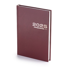 Ежедневник Альт® датированный 2025 год
А5 (133 х 205 мм)
"БУМВИНИЛ" бордовый 336 стр.
Арт. 3-121/01