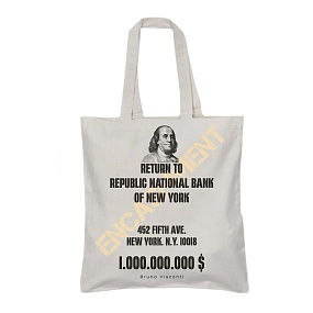 СУМКА-ШОППЕР WHITE  "МИЛЛИОН ДОЛЛАРОВ" 34х36 см
Арт. 16-004-01/04