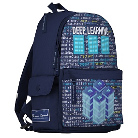 Рюкзак BrunoVisconti®
молодежный
синий 
«DEEP LEARNING»
Арт. 12-003-161/02