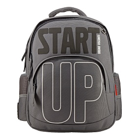 Рюкзак BrunoVisconti®
классический 
серый с эргономичной спинкой
«START UP»
Арт. 12-002-164/05