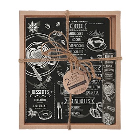 Набор подарочный "CAFFEE NERO. Menu" (две тетради и ручка в тубе)
Арт. 7-48-1272-3/3