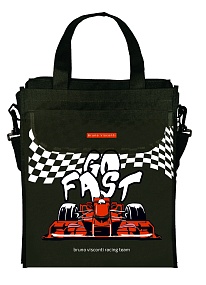 Сумка BrunoVisconti®
для доп.занятий черная 31х36 см
"GO FAST" 
Арт. 16-001-02/01