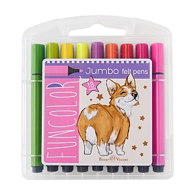 Фломастеры BrunoVisconti
утолщенные, 18 цветов, 2 вида
пластиковый пенал
FunColor Jumbo
Арт. 32-0042