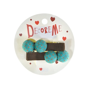 ЗАКОЛКА ДЛЯ ВОЛОС 4,7 СМ, 2 ШТ, 2 ЦВЕТА 
Арт. 2-719/67