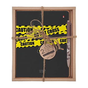 НАБОР ПОДАРОЧНЫЙ "KEEP AWAY" DO NOT CROSS (ДВЕ ТЕТРАДИ И РУЧКА)
Арт. 7-48-1274-2/2