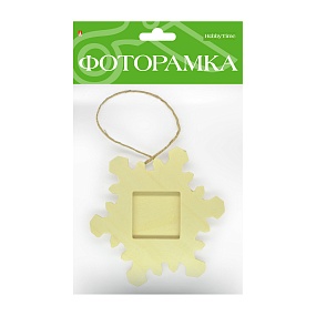 ФОТОРАМКА "СНЕЖИНКА" 11 Х 11 Х 0,3 СМ
Арт. 2-313/02