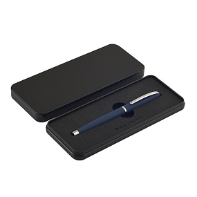 Ручка роллер BrunoVisconti®
"SIENNA" цвет корпуса черный
0.7 мм, синий, в металическом черном  футляре
Арт. 20-0420/13