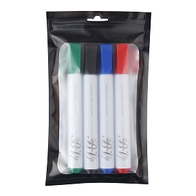 НАБОР ИЗ 4-Х МАРКЕРОВ ДЛЯ БЕЛОЙ ДОСКИ "xPro", ЧЕРНЫЙ/СИНИЙ/КРАСНЫЙ/ЗЕЛЕНЫЙ
Арт. 22-0052