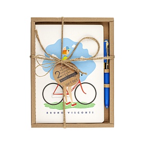 НАБОР ПОДАРОЧНЫЙ "ВЕЛОПРОГУЛКА" (ДВЕ ТЕТРАДИ BV И РУЧКА)
Арт. 7-40-001/41-3