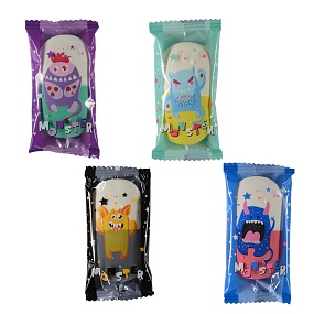 Ластик BrunoVisconti, 4 вида "HappyGraphix.  Монстрики"
Арт. 42-0049