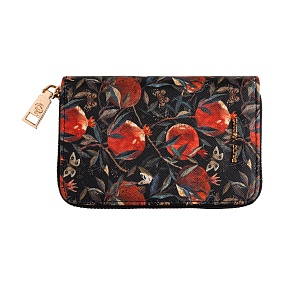 Косметичка BrunoVisconti®
 (14 х 2 х 9 см)
"FLORA.ГРАНАТ "
Арт. 14-095/03